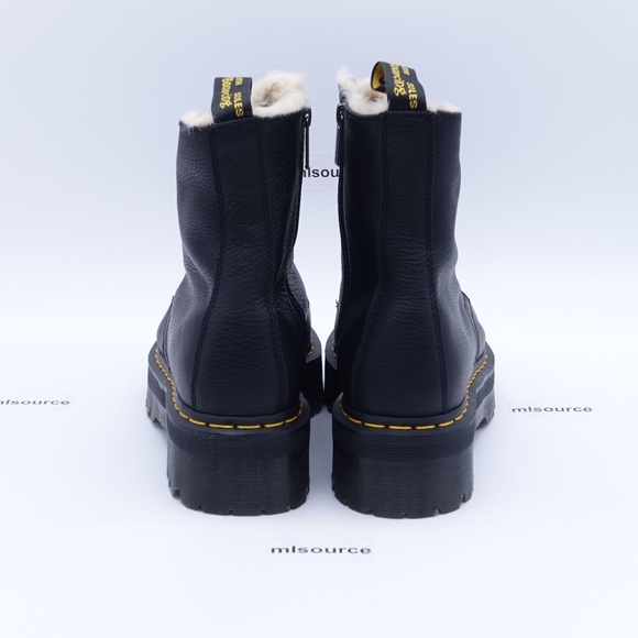 NEW Dr. Martens Women's Jadon Faux Fur Lined 8 Eye Platform Water Resistant Boot - Picture 4 of 12